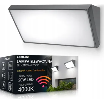 Venkovní osvětlení Venkovní nástěnné svítidlo LEDLUX šedé s integrovaným LED zdrojem 20 W