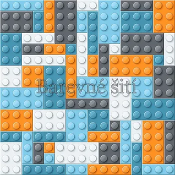 Úplet Lego čtyř barev (E) (Top kvalitní úplet Bella digitisk)