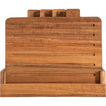 Obraz Sada akáciových prkének MOOKA 30,5x10 cm HOMLA