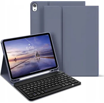Pouzdro na mobilní telefon Pouzdro s klávesnicí Zoyu pro iPad 10. generace fialové Bluetooth QWERTZ