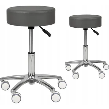 Taburet Medicínská taburetka Habys Mobi šedá bez opěrky 34 cm 48-62 cm 120 kg