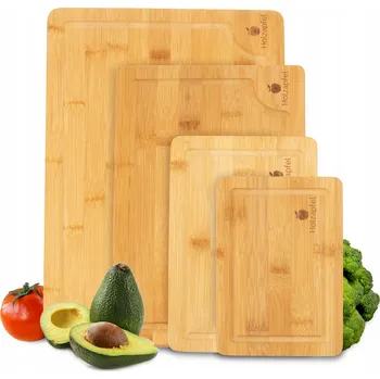 Kuchyňské prkénko HOLZAPFEL Prkénka na Krájení Sada 4 Kusů Antibakteriální
