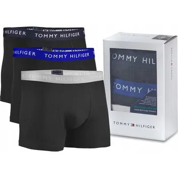 Boxerky Tommy Hilfiger Pánské boxerky 3P TRUNK WB Černá