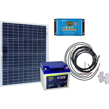 Victron Energy Solární sestava pro karavan 60Wp + baterie Goowei 45Ah