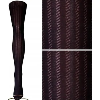 Dámské punčochy Vzorované Punčocháče Calzamia 60 DEN černé Nero velikost 4