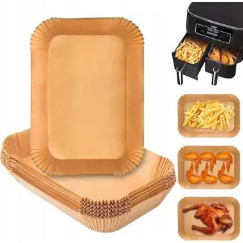 fritéza Papírové vložky do fritézy bez tuku, tácky 22x14 Air Fryer, 200 ks