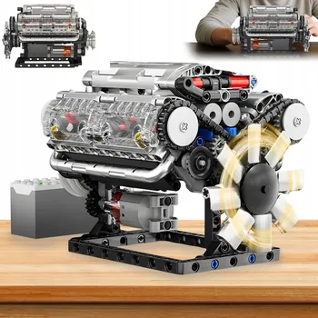 ostatní stavebnice STAVEBNICE MOTOR V8 552 DÍLKŮ