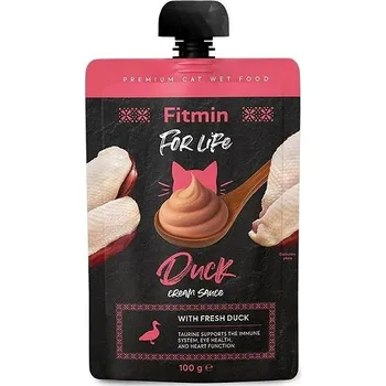 Krmivo pro kočku Fitmin For Life Kachní krémová kapsička pro kočky 3 × 100 g