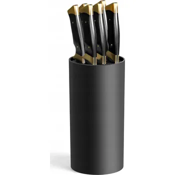 UNIVERZÁLNÍ BLOK NA KUCHYŇSKÉ NOŽE ČERNÝ BEZ NOŽŮ 23x11x11 CM