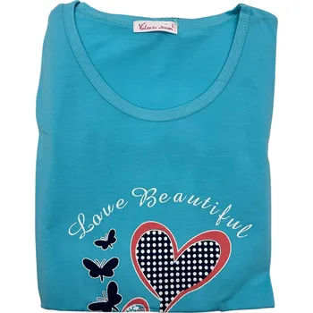 Dámské pyžamo Valeria Dream Dámské pyžamo s dlouhým rukávem AMY Barva: Tyrkysová, Velikost: L