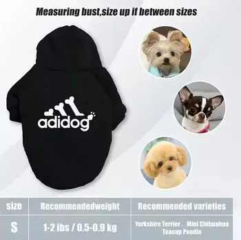 Obleček pro psa Teplá mikina pro psy s kapucí – Pohodlná a stylová - Černá , M