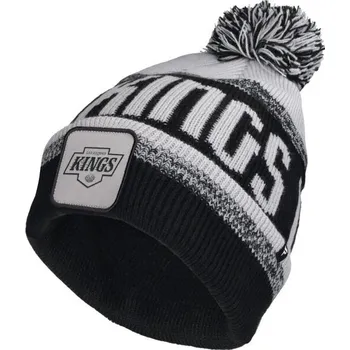Čepice Čepice FANATICS LOS ANGELES KINGS THRIVE CUFFED POM BEANIE UNI Černá, Šedá