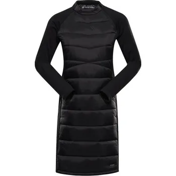 Dámské šaty Dámské zateplené šaty ALPINE PRO OMERA L Černá