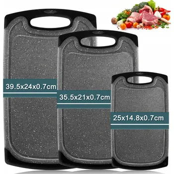 Kuchyňské prkénko HUNNYCOOK Sada krájecích prkének 3 ks Antibakteriální