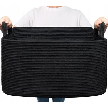 Koš na prádlo TIMEYARD Koš na prádlo černý 65L, koš na hračky pro děti