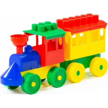 Vláček a vláčkodráha Lokomotiva s vagónem Polesie 36698