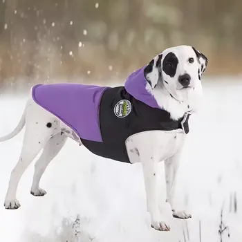 Obleček pro psa Těžká Zimní Bunda pro Psy – Pro Střední a Velké Plemena - Fialová , 2XL