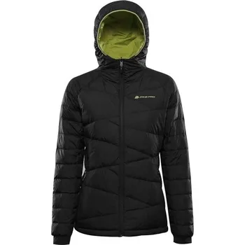 Dámská zimní péřová bunda ALPINE PRO ROGITA 2 XS Černá, Zelená