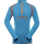 Dětské funkční spodní triko ALPINE PRO SEAMO L Modrá, Oranžová