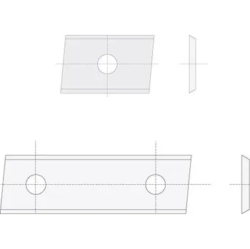 Příslušenství k frézce "IGM N014 Žiletka tvrdokovová Z2 zkosená - 30x12x1,5 Dřevo L"