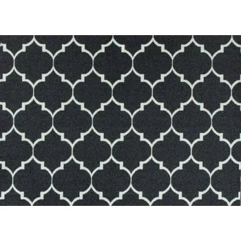 Koberec 200x300 cm TMAVĚ ŠEDÝ KOBEREC JETELÍNOVÝ JETEL NA MÍRU