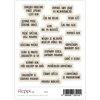 samolepka Fleppi Samolepky Texty na pohodu