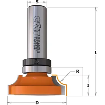 Příslušenství k nářadí "CMT C967B Profilová fréza s ložiskem - R4 D39,5x11,5 S=12"