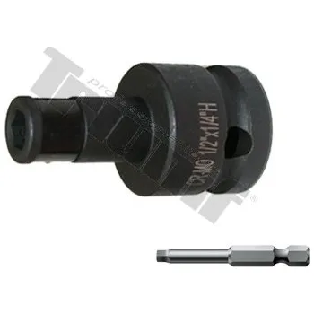 Bit Adaptér pro kované 1/2" vstupy na 1/4" bity, délka 46 mm