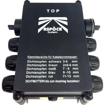 Auto elektroinstalace Rozvodná skříň elektroinstalace k návěsu Aspock ASS3, 6x malý + 2x velký vývod