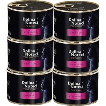 Krmivo pro kočku DOLINA NOTECI Premium pro kočky krůtí prsní řízek v omáčce 6x185g