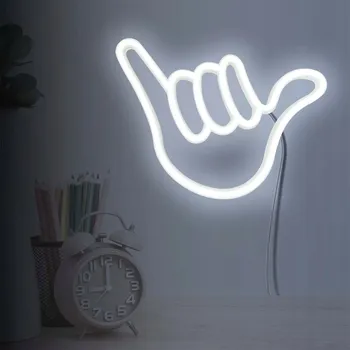 Nástěnné svítidlo Sanico Goldlux dekorativní LED neonová lampička ESSA USB A IP20 - 335760