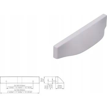 Nábytková úchytka SIRO 2447-94PB32 bílá matná