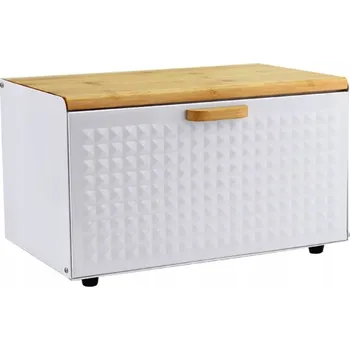 chlebník Chlebník s bambusovým víkem, bílý