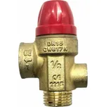 TIEMME pojistný ventil s připojením na manometr G1/4" 1/2" x 1/2" 2,5 BAR MF PV.FM.12-25.MANO.IT