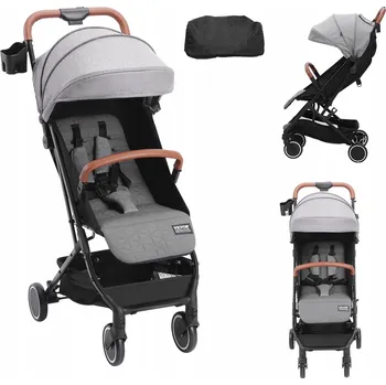 Kočárek Skládací Sportovní Kočárek pro děti 0-3 roky - Šedý