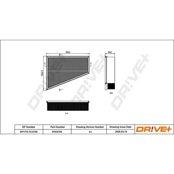 Vzduchový filtr Vzduchový filtr Dr!ve+ DP1110.10.0160