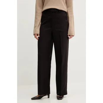 Dámské kalhoty Vlněné kalhoty Tommy Hilfiger WW0WW48362 burgundské 93X, vel. 34