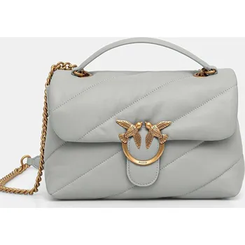 Kabelka Kožená kabelka Pinko 100038.A0F2 šedá 09A, vel. ONE SIZE