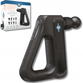 Masážní přístroj MASÁŽNÍ PISTOLE NA SVALY USB GUN 8 NÁSTAVCŮ regenerace svalů