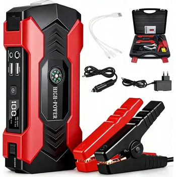 Powerbanka JUMP STARTER VÝKONNÝ STARTOVACÍ BOOSTER 28000MAH POWERBANKA SVÍTILNA SADA 800A