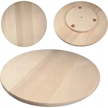 Otočná deska na občerstvení podnos dřevěná 35 cm pro servírování