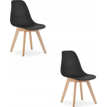 Jídelní židle Židle Leobert plastová černá 2 ks