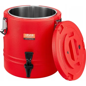 VEVOR Gastronomická termoska 11,4 l, nepropustná, transportní termoska s kohoutkem