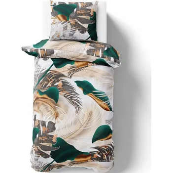 Povlečení POVLEČENÍ SADA POVLEČENÍ 140X200 CM POVLEČENÍ SOUPRAVA ČESKÝ VZOR LISTY 111