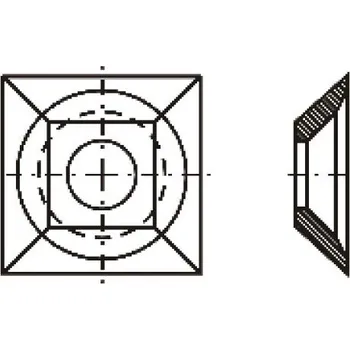 "IGM Žiletka tvrdokovová - 21x21x5 Dřevo"