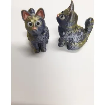 Mini dekorace 3D tisk PLA/petG Barva: šedá, Velikost: Mini dekorace 3-6g, Typ mini dekorace: kočička
