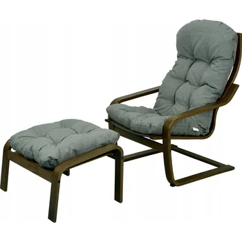 Polštář POLŠTÁŘ NA KŘESLO PODNOŽKA IKEA POÄNG KOMPLET