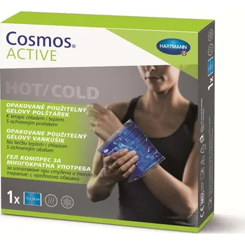 Chladicí sáček HARTMANN Cosmos Active Hot/Cold gelový polštářek modrý 13 x 14 cm