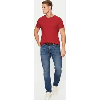 Pánská móda Tommy Hilfiger T-Shirt MW0MW10800 Červená Slim Fit XS