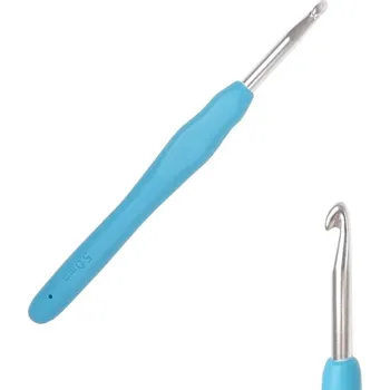 Rybářský háček Háček s pogumovanou ručkou 5,0mm středně modrý